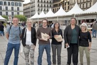 La Plaza del Castillo de Pamplona se convierte estos días en el escaparate de la artesanía navarra