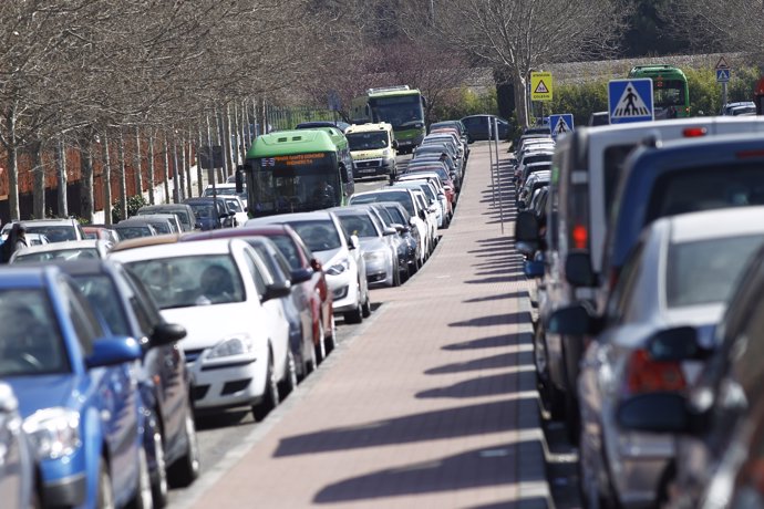 Tráfico, atasco, atascos en Madrid, coche, coches