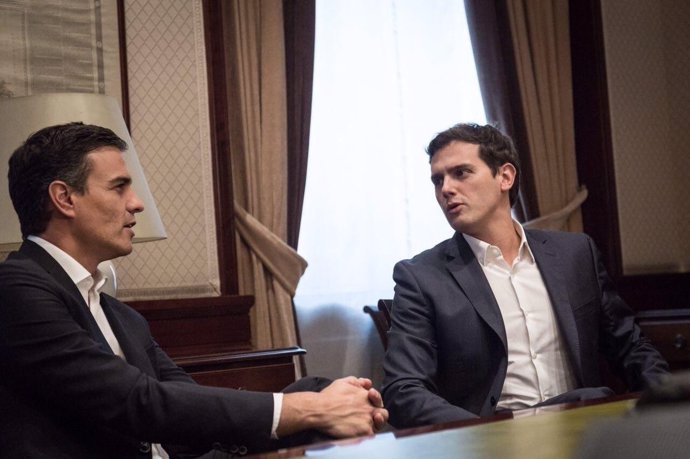 Pedro Sánchez y Albert Rivera 