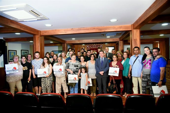 El presidente en la entrega