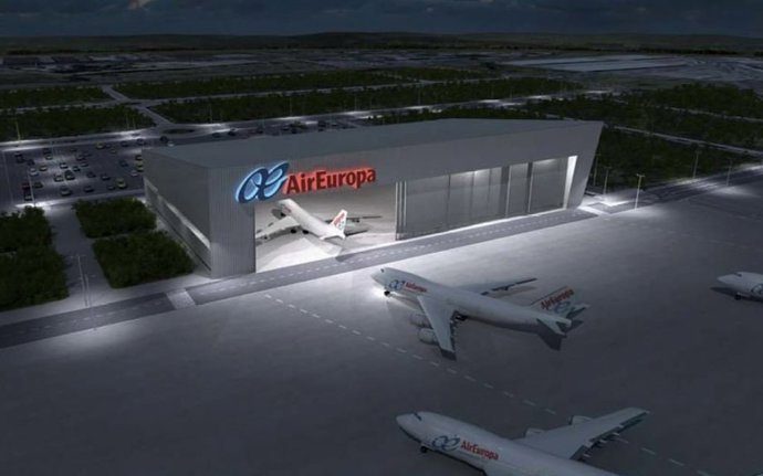 Nuevo hangar de Air Europa en Barajas