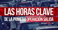 Los mejores y peores horarios para coger el coche en la primera operación salida