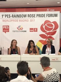 La 'número dos' del PSOE defiende aplicar "medidas drásticas" contra los países que persiguen la homosexualidad