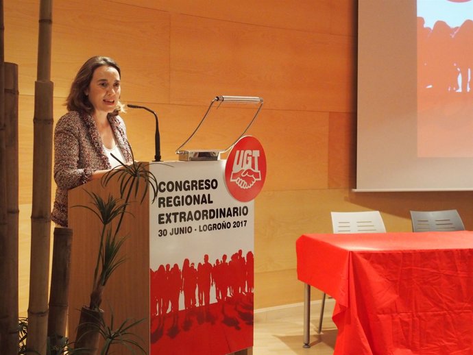 Gamarra en el Congreso de UGT La Rioja 