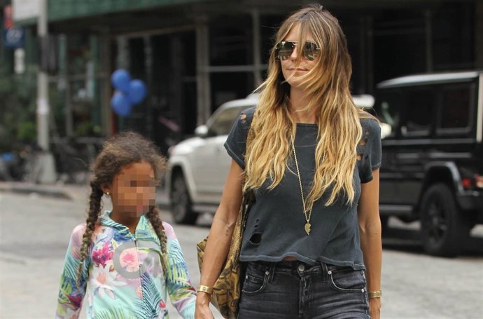Heidi Klum y su hija Lou por Nueva York 
