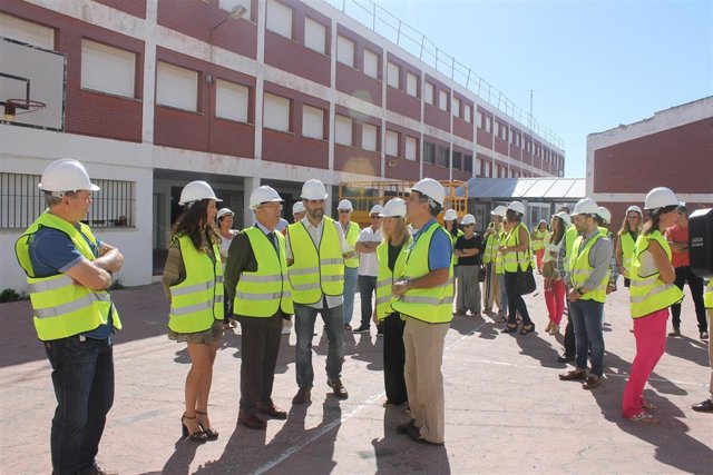 Visita a las obras del CEIP Reggio en Puerto Real