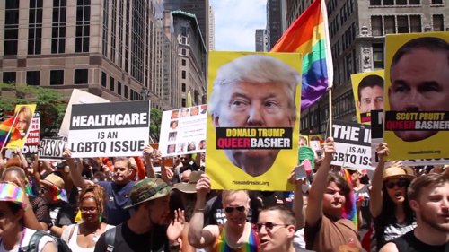 Críticas a Trump en el Orgullo Gay de Nueva York
