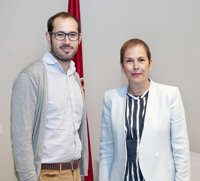 Barkos recibe al director de la empresa navarra Ikan Biotech, ganadora de un proyecto europeo dotado con 2 millones 