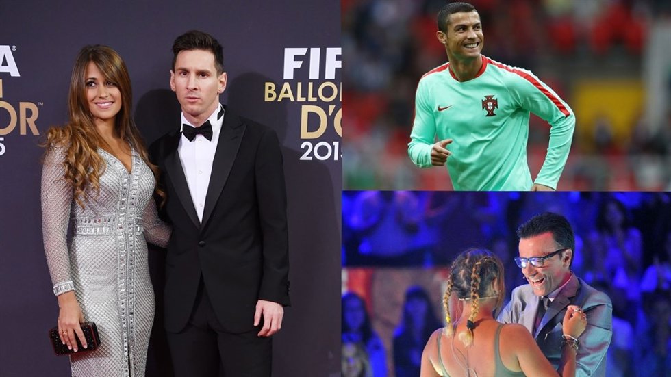 Messi y Antonella, Cristiano Ronaldo y Gloria Camila y Ortega Cano 