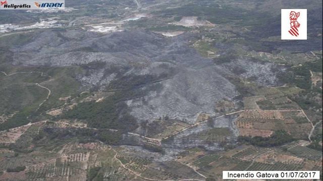 Imagen captada por el helicóptero V-1 a primera hora de la mañana