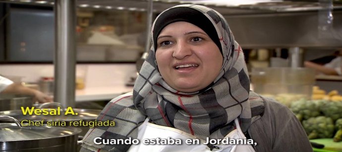 Wesal, refugiada siria que ha participado como shef