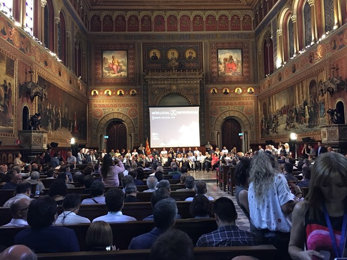 Acte de municipis i alcaldes sobiranistes en suport al referèndum