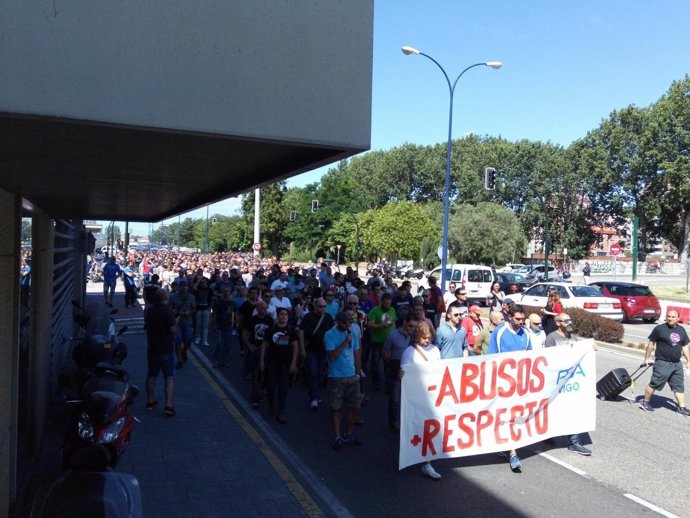 Protesta en Vigo