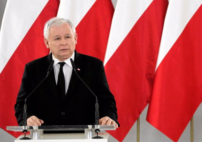 El líder del PiS polaco, Jaroslaw Kaczynski