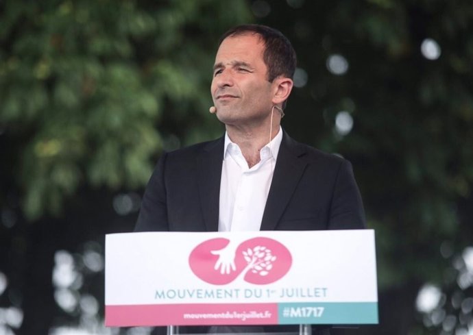 El líder del Movimiento del Primero de Julio, Benoît Hamon