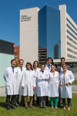 Equipo investigador de la Clínica Universidad de Navarra y el CIMA