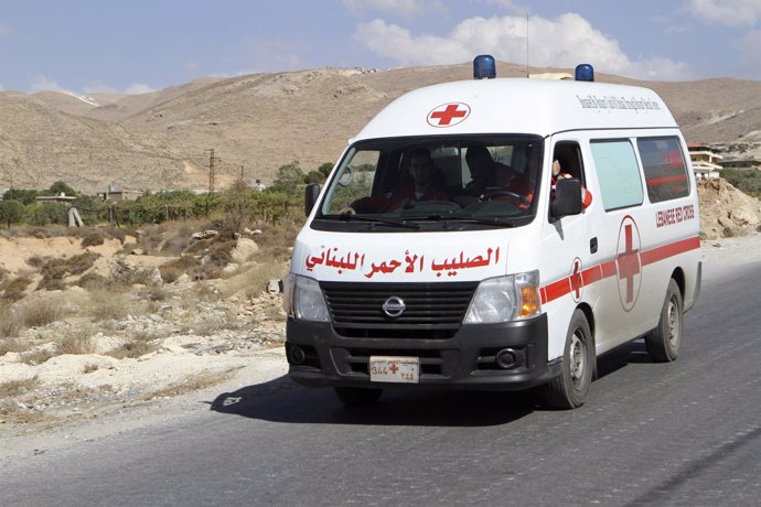 Ambulancia en Líbano