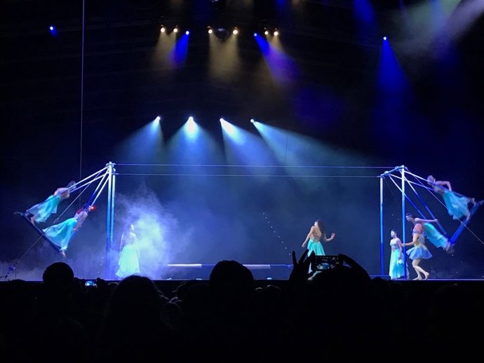 Representació d'Escalada Estel·lar del Cirque du Soleil a Andorra