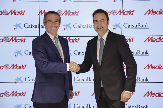Juan Alcaraz (CaixaBank) y Ferran Reverter (MediaMarkt)