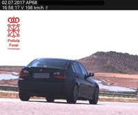 Denunciados por velocidad el 14% de los vehículos controlados en la 'operación salida' en Navarra