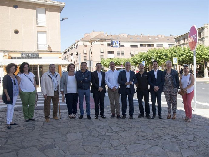 Visitas obras Fuenmayor por parte de Ceniceros