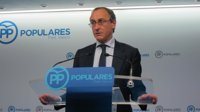 Alonso (PP) asegura que la política penitenciaria "no se va a cambiar" y que ETA no conseguirá "nada a título póstumo" 