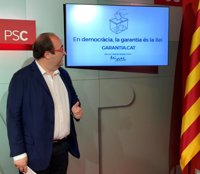 Miquel Iceta lanza una web para explicar cuando es legal un referéndum: "El 1-O no lo es"