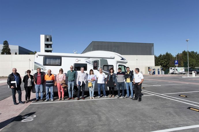 Nueva área de autocaravanas en Pamplona.