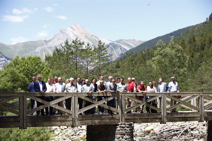 Lambán ha visitado este lunes el Parque Nacional de Ordesa