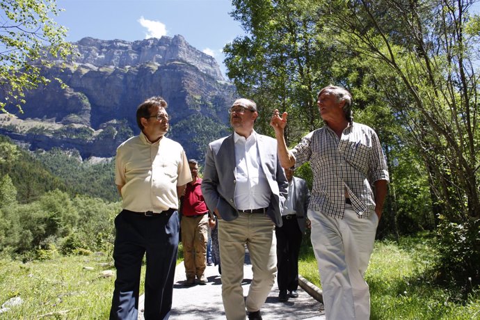 Lambán ha visitado este lunes el Parque Nacional de Ordesa
