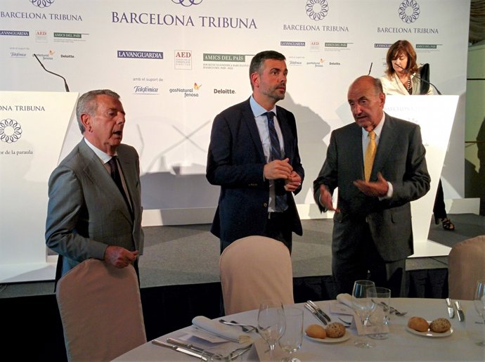 J.Godó (Grup Godó) conseller S.Vila, advocat M.Roca