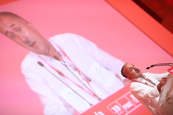 Pepe Álvarez interviene en el Congreso del PSOE