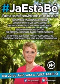 Aguiló aspira a liderar el PP de Palma con el eslogan 'JaEstàBé' para retornar el ánimo a los afiliados