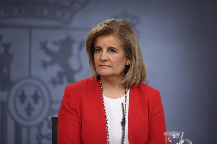Fátima Báñez en roda de premsa després del Consell de Ministres