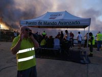 El Ministerio de Medio Ambiente envía cinco medios aéreos al incendio forestal de Riotinto (Huelva)