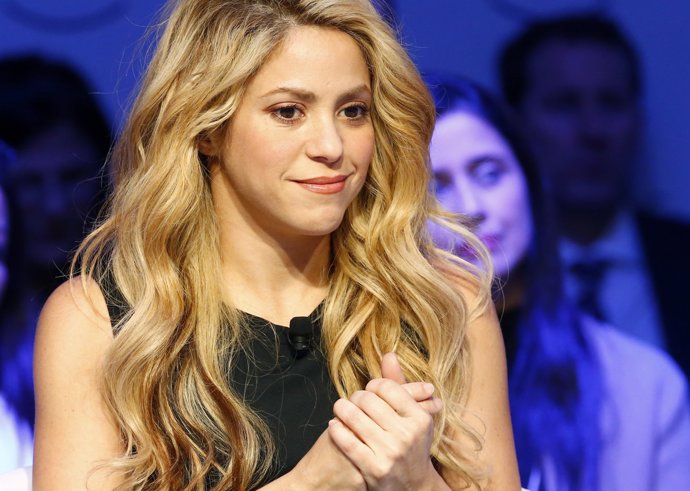 Singer and UNICEF Ambassador Shakira attends the annual meeting of the World Eco