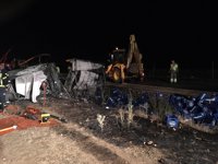 Un fallecido y un herido grave tras el choque frontal de dos camiones en Mota del Cuervo