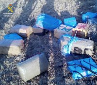 Intervenidos 491 kilos de hachís ocultos entre matorrales en Tarifa (Cádiz)