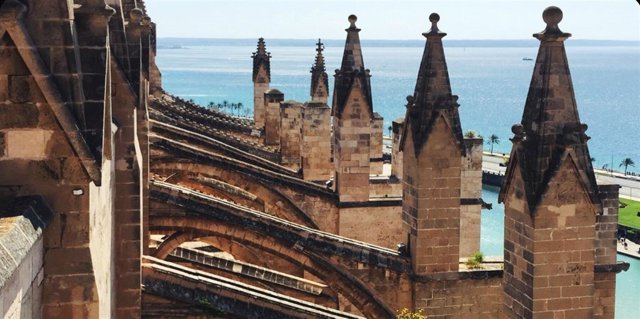 Terraza de la catedral de Mallorca