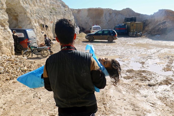 Imagen de archivo del ataque químico en Jan Sheijun, Idlib