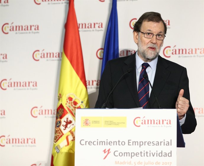 Rajoy inaugura unes jornades organitzades per la Cambra de comerç d'Espanya