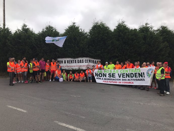 Protesta de los trabajadores de Ferroatlántica