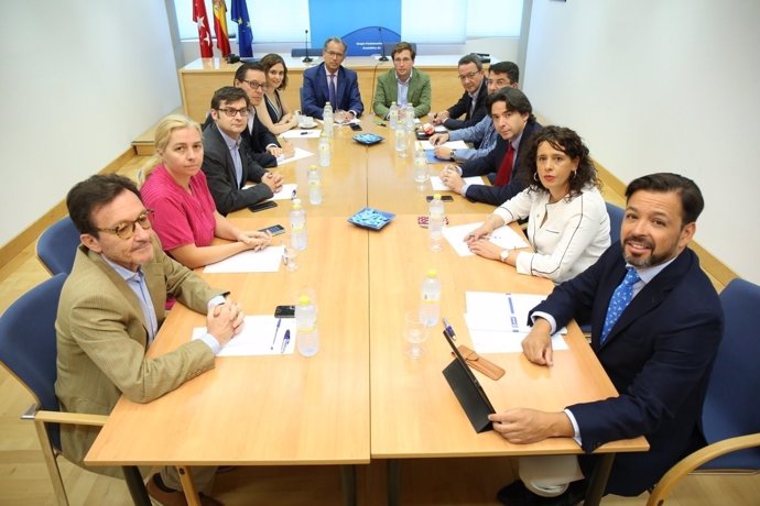 Reunión del PP del Ayuntamiento de Madrid y la Asamblea