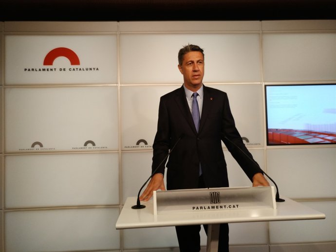 El líder del PP català, Xavier García Albiol, en roda de premsa