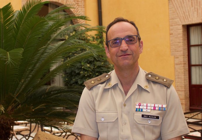 Teniente coronel del Ejército de Tierra Jesús Díez, en los cursos 2017 de la UPO