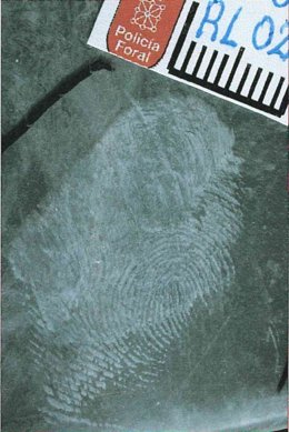 Detalle de una de las huellas encontradas