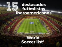 ¿Cuántos futbolistas iberoamericanos hay en el top 500 de World Soccer?