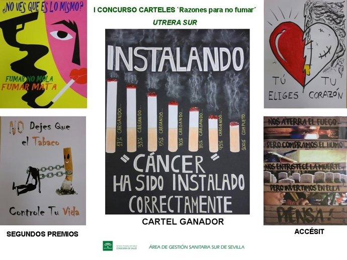 El centro de Salud 'Utrera Sur' conciencia a los jovenes contra el tabaco