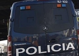 Furgón de la Policía Nacional