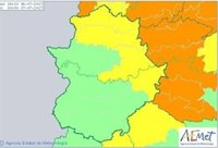 El 112 Extremadura amplia la alerta amarilla por fuertes lluvias, vientos y tormentas a diversas zonas de la región